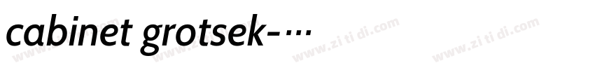 cabinet grotsek字体转换